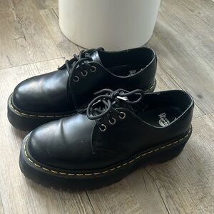 Dr Martens 1461 Smooth Leather Platform Shoes